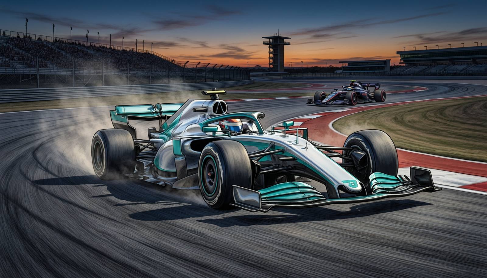 F1美国大奖赛排位赛示意图